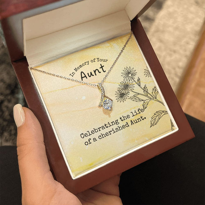 In Memory of Your Aunt | Celebrating the life of a cherished Aunt - Alluring Beauty Necklace