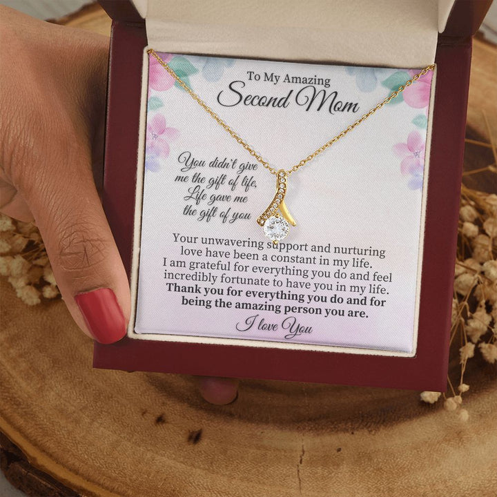 To My Amazing Second Mom | Life gave me the Gift of You - Alluring Beauty Necklace