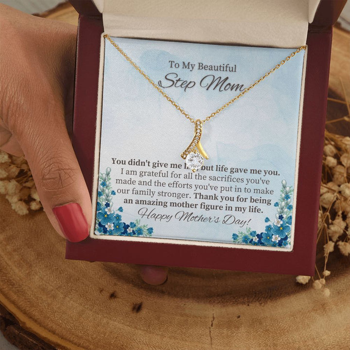 To My Beautiful Step Mom | Thank you for being an amazing Mother figure in My Life - Alluring Beauty Necklace