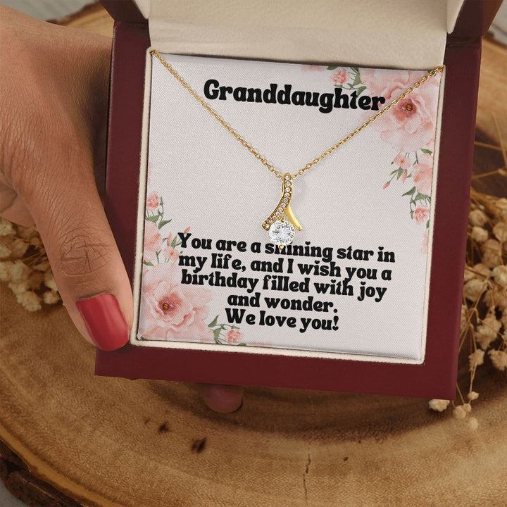 Granddaughter | You are a shining star in my life, and I wish you a birthday filled with joy and wonder - Alluring Beauty Necklace