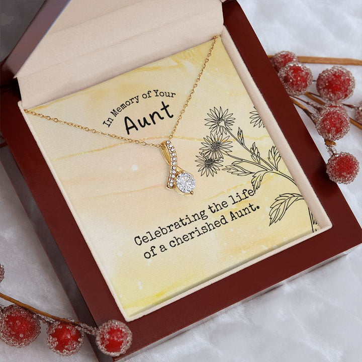 In Memory of Your Aunt | Celebrating the life of a cherished Aunt - Alluring Beauty Necklace