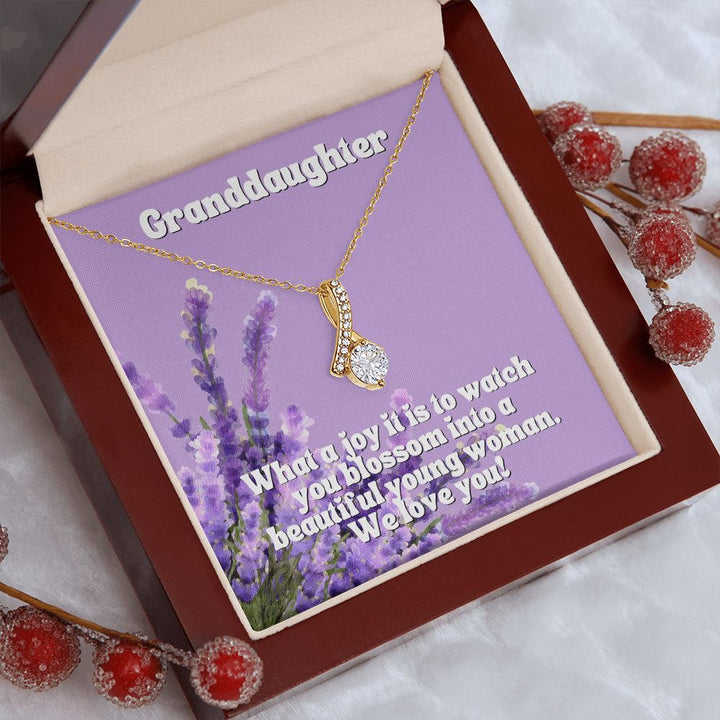 Granddaughter | What a joy it is to watch you blossom into a beautiful young woman. We Love You - Alluring Beauty Necklace