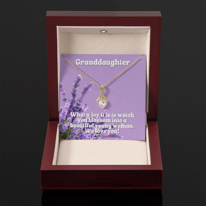 Granddaughter | What a joy it is to watch you blossom into a beautiful young woman. We Love You - Alluring Beauty Necklace