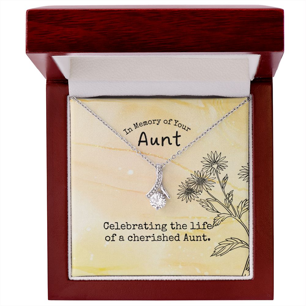 In Memory of Your Aunt | Celebrating the life of a cherished Aunt - Alluring Beauty Necklace