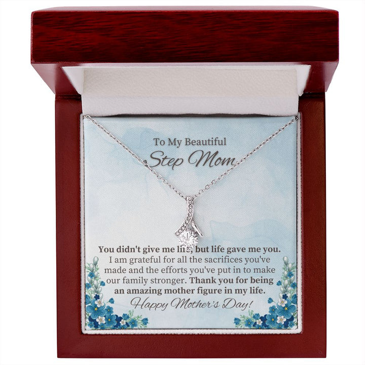 To My Beautiful Step Mom | Thank you for being an amazing Mother figure in My Life - Alluring Beauty Necklace