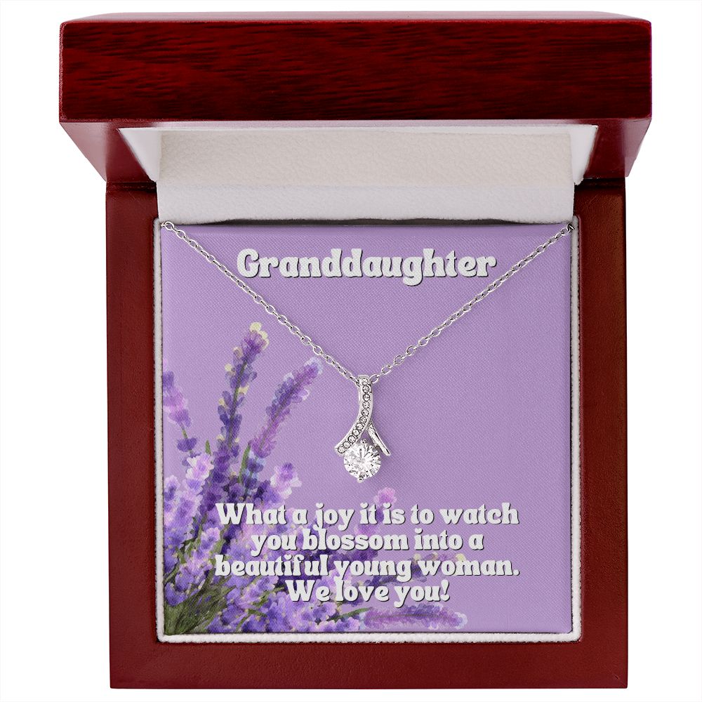 Granddaughter | What a joy it is to watch you blossom into a beautiful young woman. We Love You - Alluring Beauty Necklace