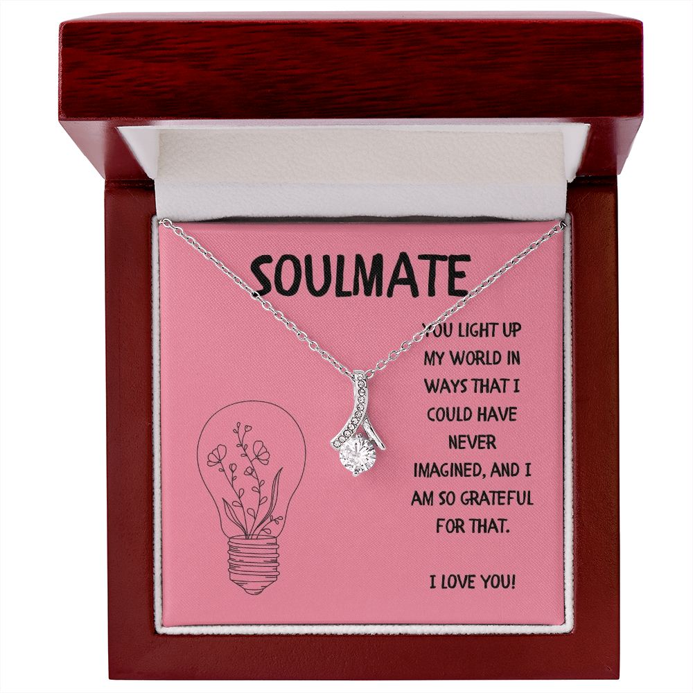 Soulmate | You light up my world in ways that I could have never imagined - Alluring Beauty Necklace