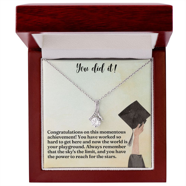 You did it! | Congratulations on this momentous achievement! - Alluring Beauty Necklace