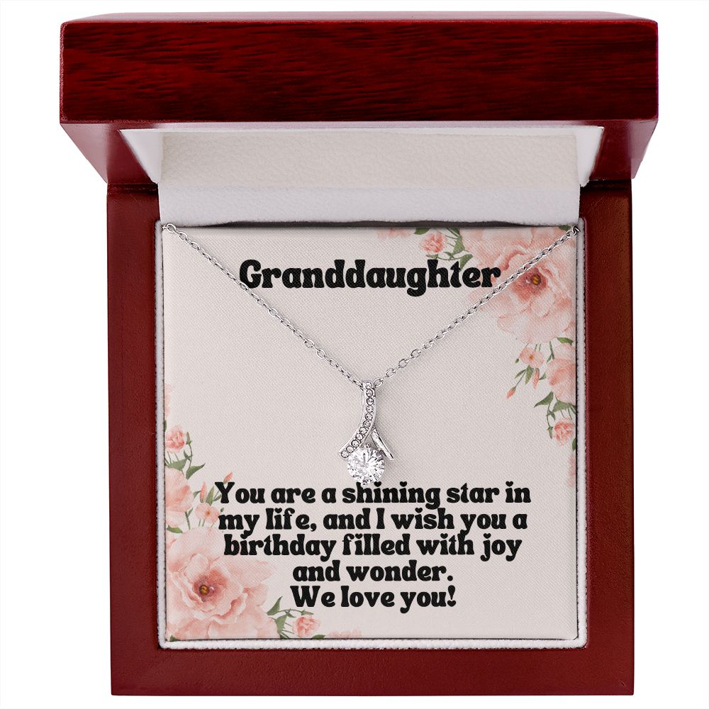 Granddaughter | You are a shining star in my life, and I wish you a birthday filled with joy and wonder - Alluring Beauty Necklace