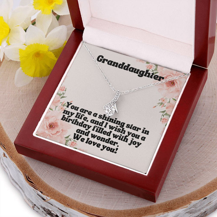 Granddaughter | You are a shining star in my life, and I wish you a birthday filled with joy and wonder - Alluring Beauty Necklace