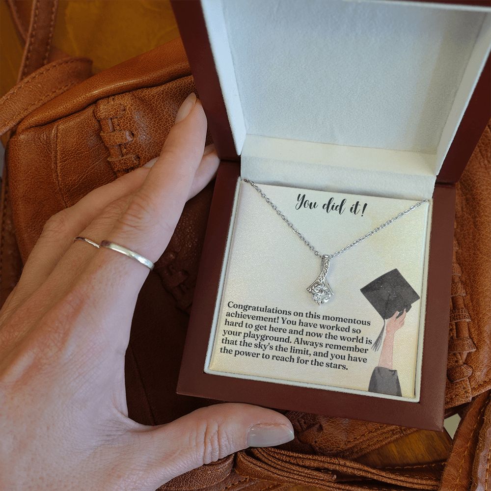 You did it! | Congratulations on this momentous achievement! - Alluring Beauty Necklace