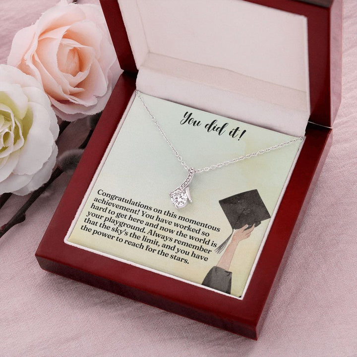 You did it! | Congratulations on this momentous achievement! - Alluring Beauty Necklace