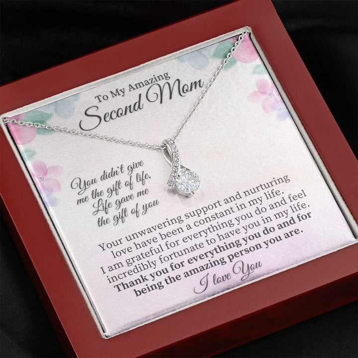 To My Amazing Second Mom | Life gave me the Gift of You - Alluring Beauty Necklace