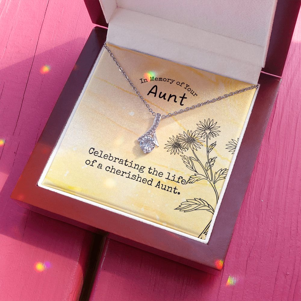 In Memory of Your Aunt | Celebrating the life of a cherished Aunt - Alluring Beauty Necklace