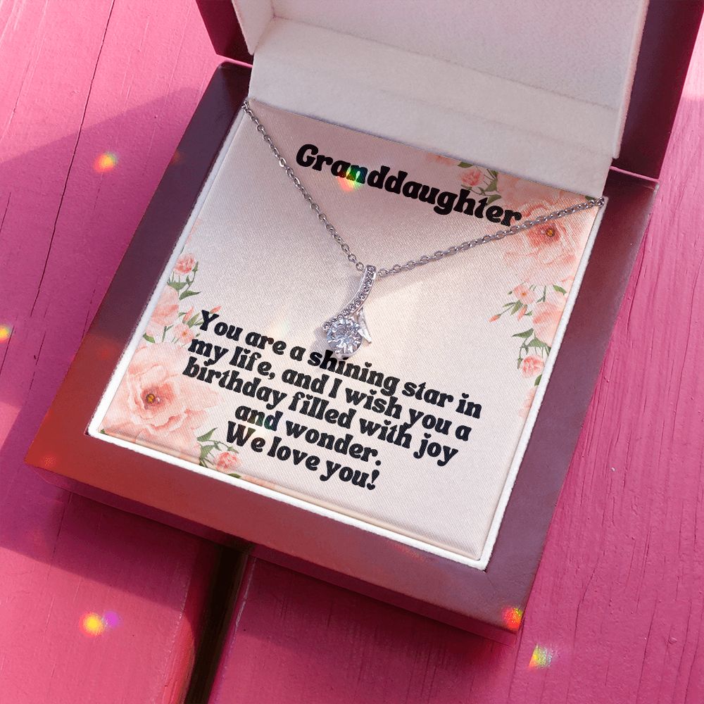 Granddaughter | You are a shining star in my life, and I wish you a birthday filled with joy and wonder - Alluring Beauty Necklace