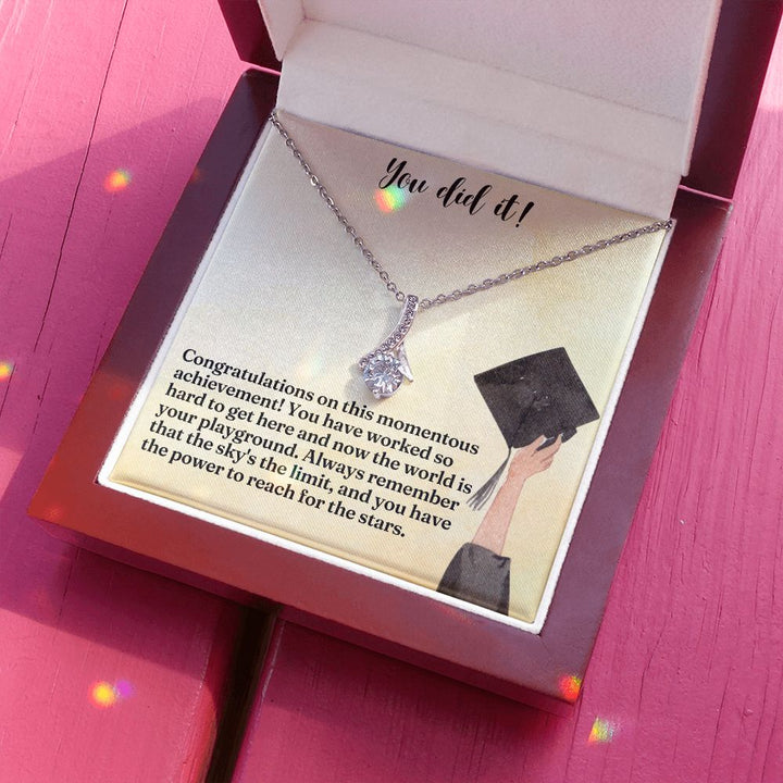 You did it! | Congratulations on this momentous achievement! - Alluring Beauty Necklace