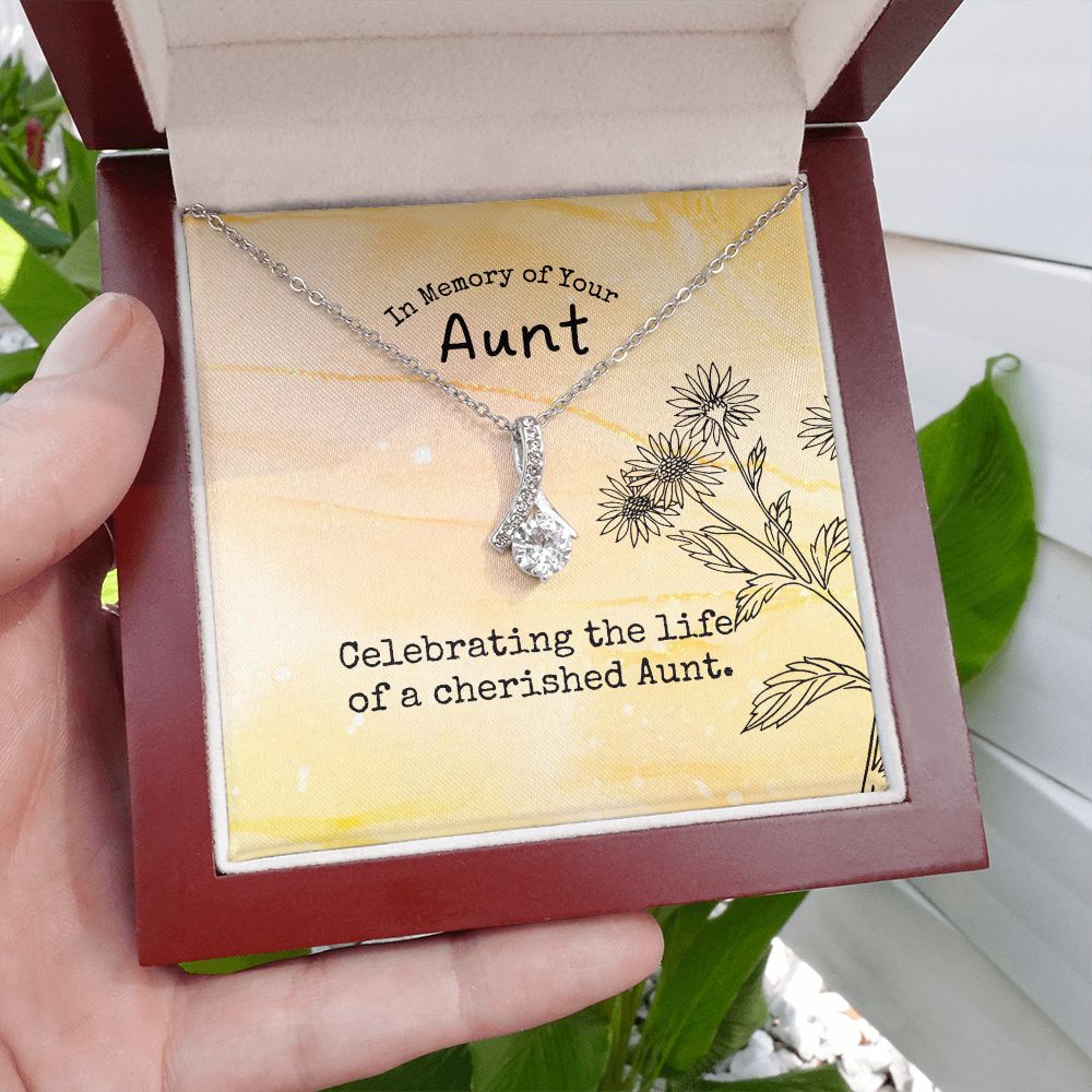 In Memory of Your Aunt | Celebrating the life of a cherished Aunt - Alluring Beauty Necklace