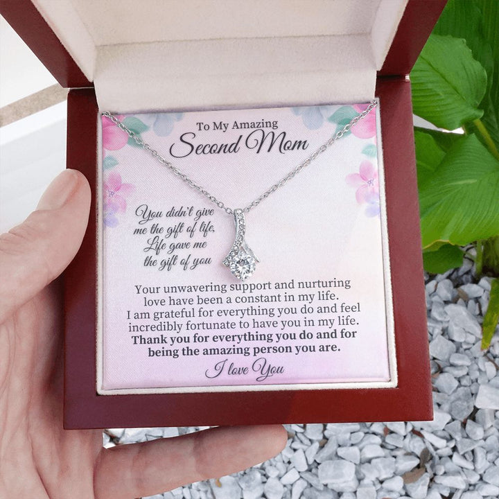 To My Amazing Second Mom | Life gave me the Gift of You - Alluring Beauty Necklace