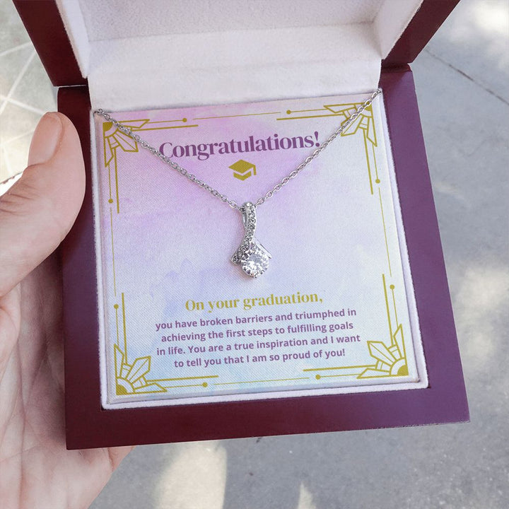 Congratulations on your Graduation | You are a true inspiration and I want to tell you that I am so proud of you! - Alluring Beauty Necklace