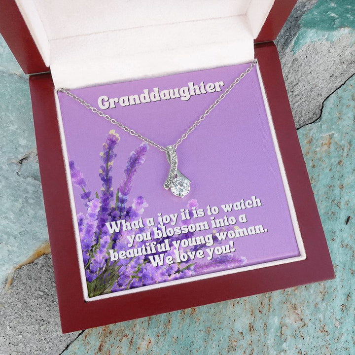 Granddaughter | What a joy it is to watch you blossom into a beautiful young woman. We Love You - Alluring Beauty Necklace