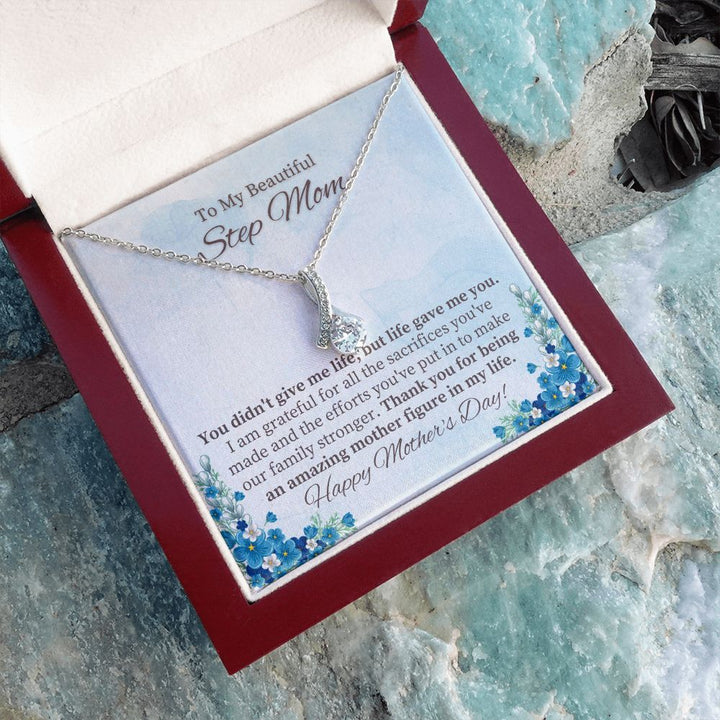 To My Beautiful Step Mom | Thank you for being an amazing Mother figure in My Life - Alluring Beauty Necklace