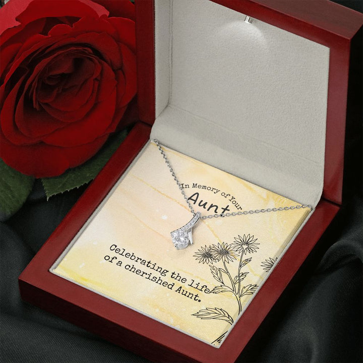 In Memory of Your Aunt | Celebrating the life of a cherished Aunt - Alluring Beauty Necklace