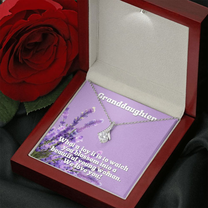 Granddaughter | What a joy it is to watch you blossom into a beautiful young woman. We Love You - Alluring Beauty Necklace