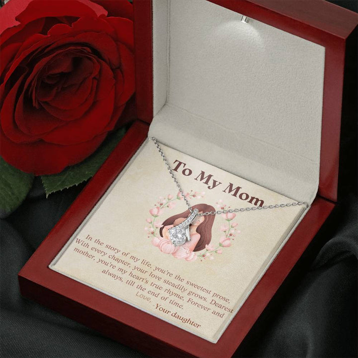 To My Mom | Dearest Mother, you're my heart's true rhyme - Alluring Beauty Necklace