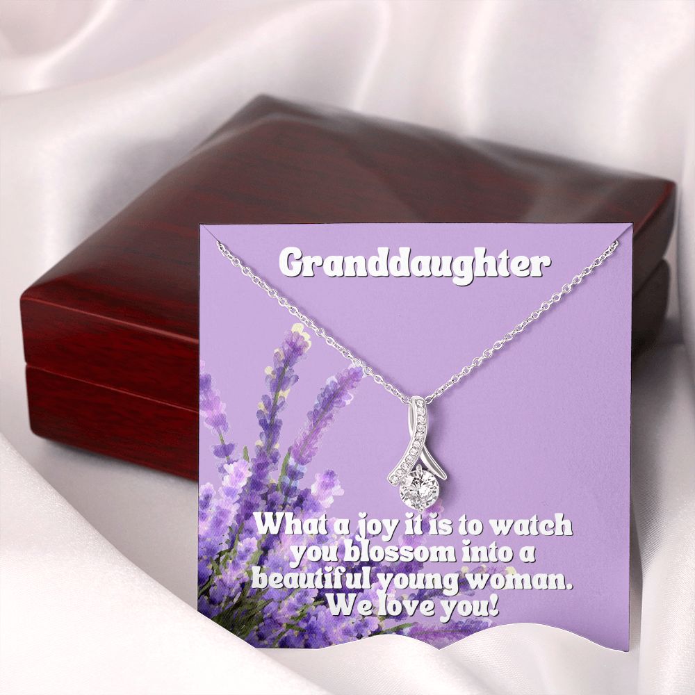 Granddaughter | What a joy it is to watch you blossom into a beautiful young woman. We Love You - Alluring Beauty Necklace