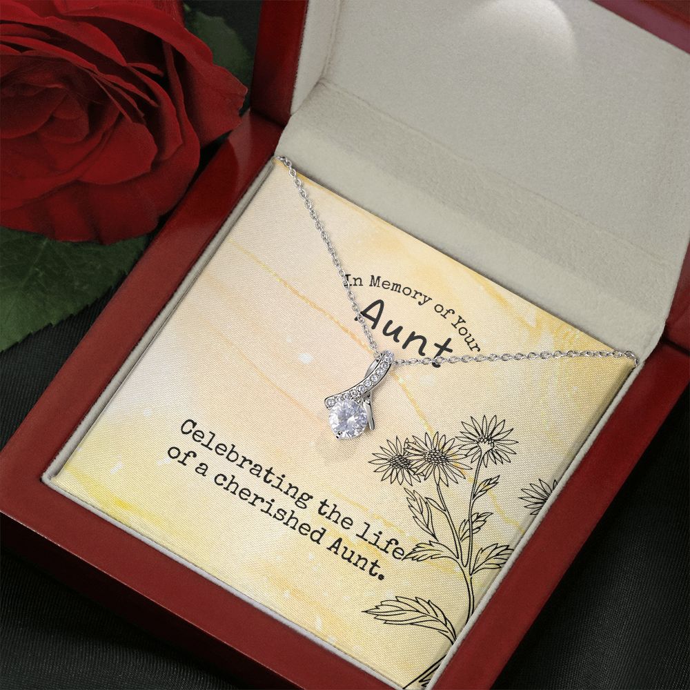 In Memory of Your Aunt | Celebrating the life of a cherished Aunt - Alluring Beauty Necklace