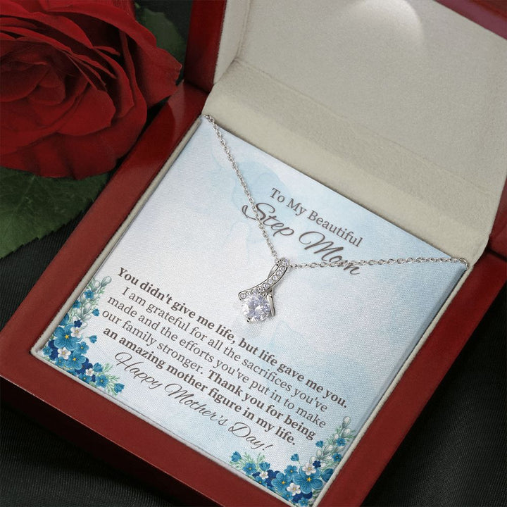 To My Beautiful Step Mom | Thank you for being an amazing Mother figure in My Life - Alluring Beauty Necklace