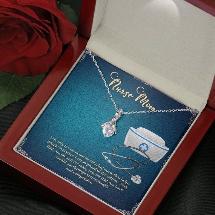 Nurse Mom | Not only my mom but an amazing nurse that helps people everyday - Alluring Beauty Necklace