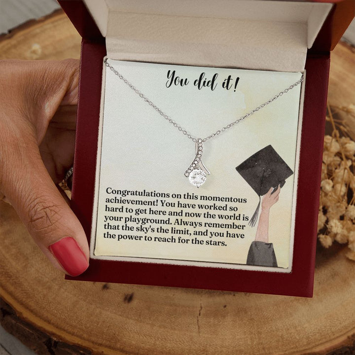 You did it! | Congratulations on this momentous achievement! - Alluring Beauty Necklace