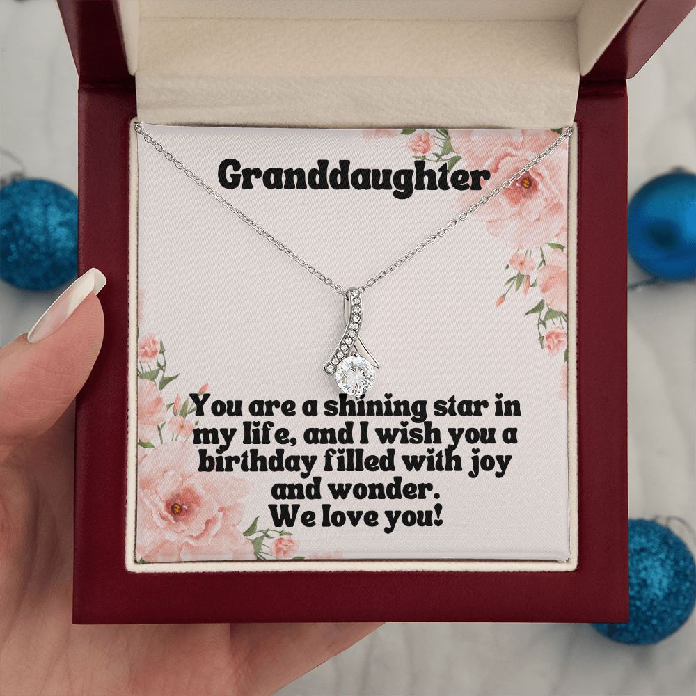 Granddaughter | You are a shining star in my life, and I wish you a birthday filled with joy and wonder - Alluring Beauty Necklace