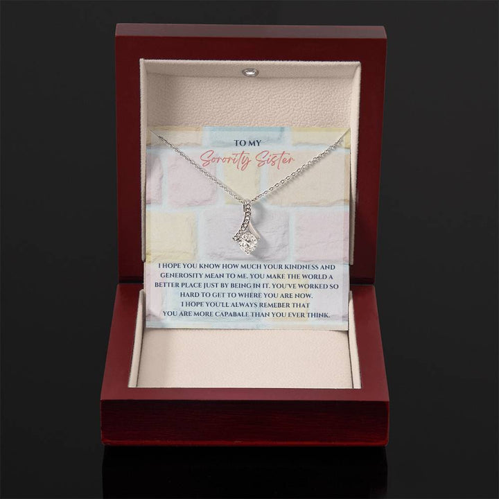 To My Sister | I hope you know how much your kindness and generosity mean to me - Alluring Beauty Necklace