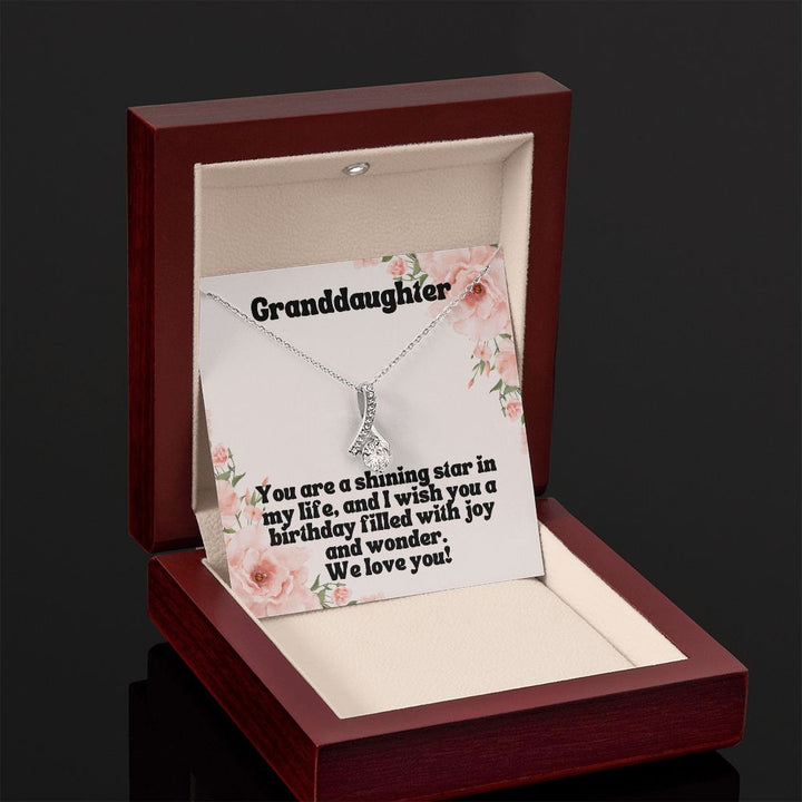 Granddaughter | You are a shining star in my life, and I wish you a birthday filled with joy and wonder - Alluring Beauty Necklace