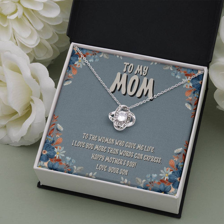 Happy Mother's Day | I love you more than words can express - Love Knot Necklace