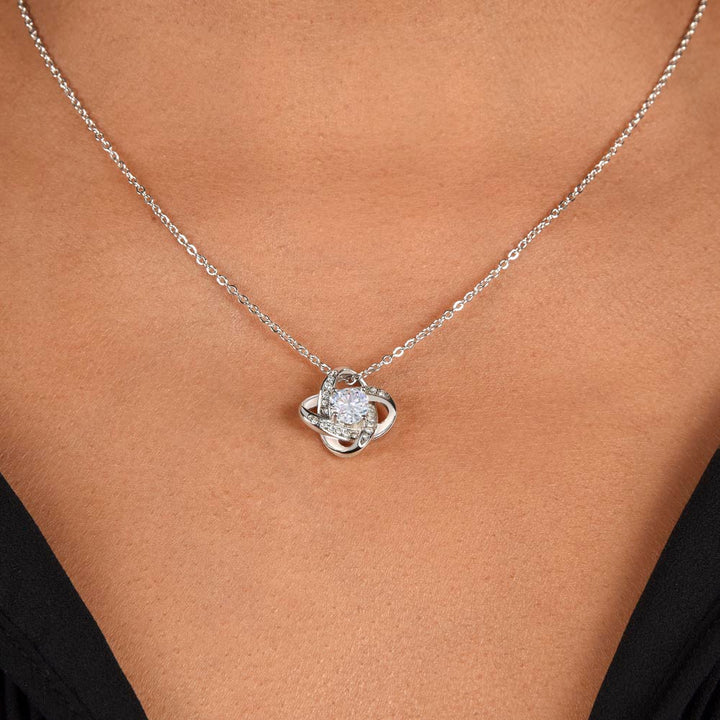 To My Wife | You have a Pizza my Heart. I Love You! - Love Knot Necklace