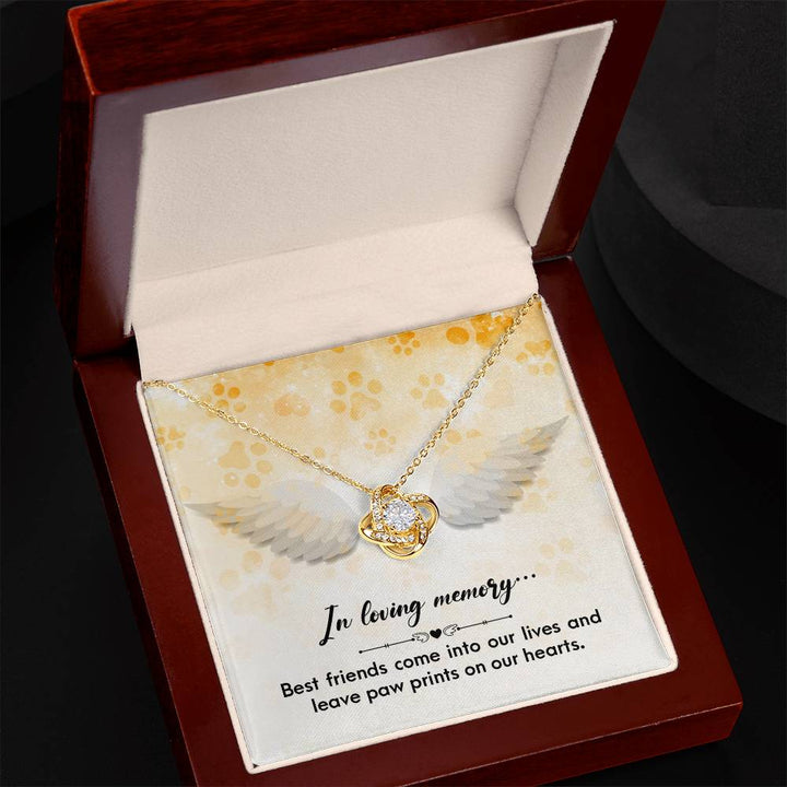 In loving memory | Those we love don't go away, they walk beside us everyday - Love Knot Necklace