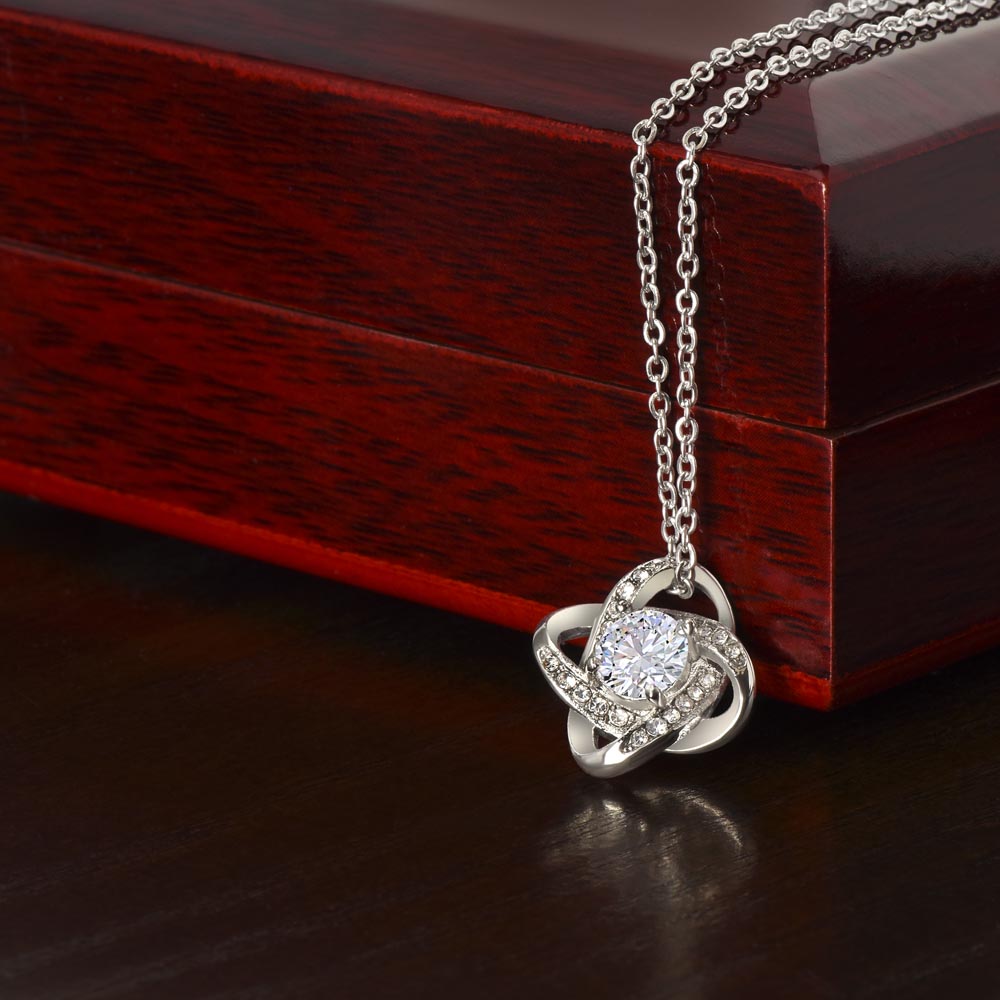 To My Wife | You have a Pizza my Heart. I Love You! - Love Knot Necklace