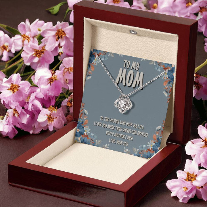 Happy Mother's Day | I love you more than words can express - Love Knot Necklace