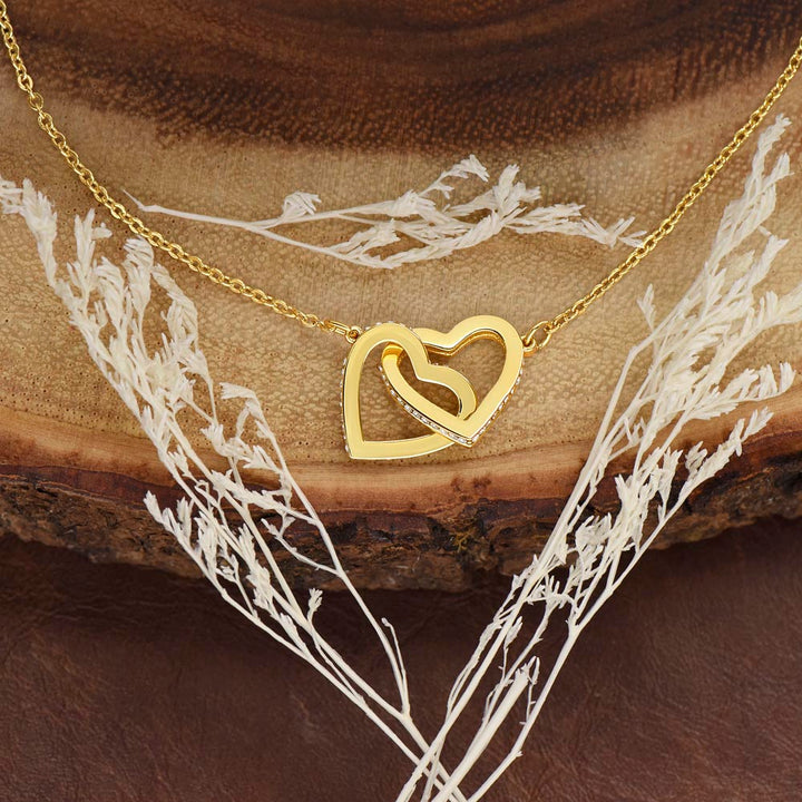 Capricorn | You are a responsible and dependable individual , your inner strenght and determination allow you to overcome any obstacle and achieve you goals. - Interlocking Hearts Necklace