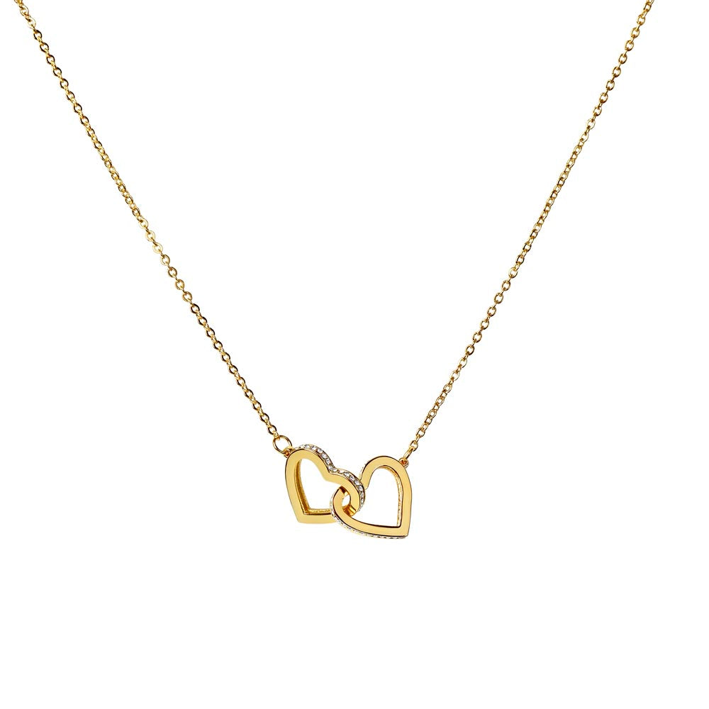 To My One and Only | No matter how far apart we are - Interlocking Hearts Necklace