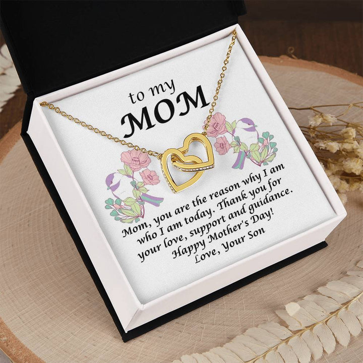 Happy Mother's Day | You are the reason why I am who I am today. - Interlocking Hearts Necklace