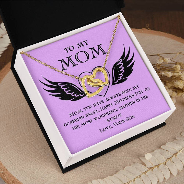 Happy Mother's Day | You have always been my guardian angel - Interlocking Hearts Necklace