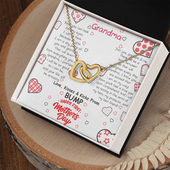 Grandma | I will be as good as I can be, and your life will be amazing - Interlocking Hearts Necklace