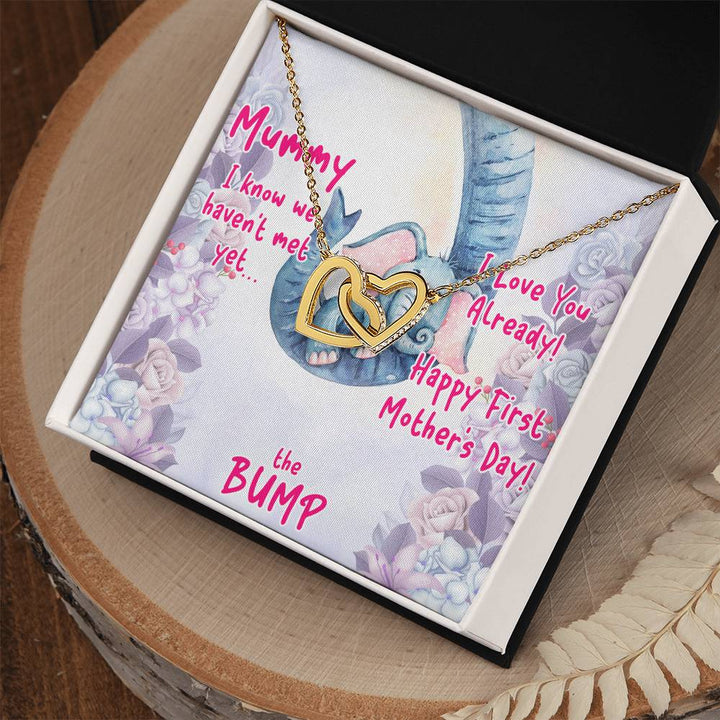 Mummy | I know we haven't met yet, I Love You Already! - Interlocking Hearts Necklace