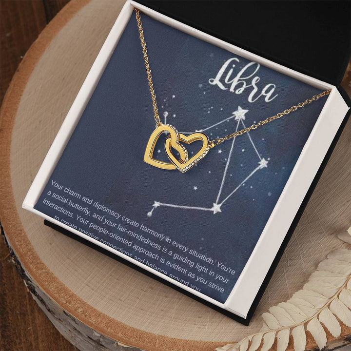 Libra | Your charm and diplomacy create harmony in every situation - Interlocking Hearts Necklace