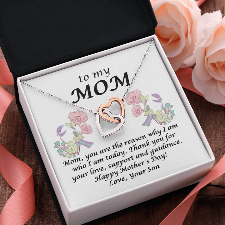 Happy Mother's Day | You are the reason why I am who I am today. - Interlocking Hearts Necklace