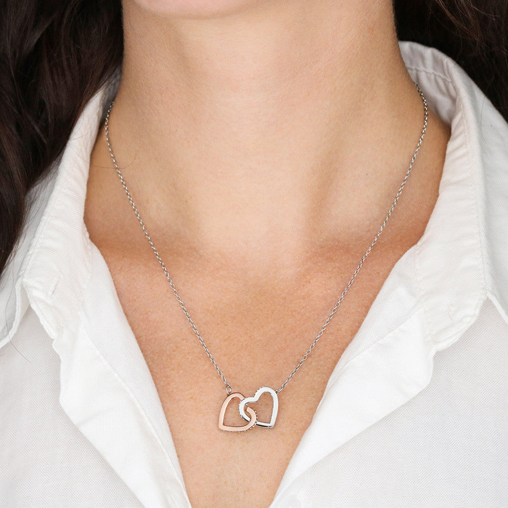 To My Wife | You GUAC my World! Happy Anniversary, I Love You! - Interlocking Hearts Necklace